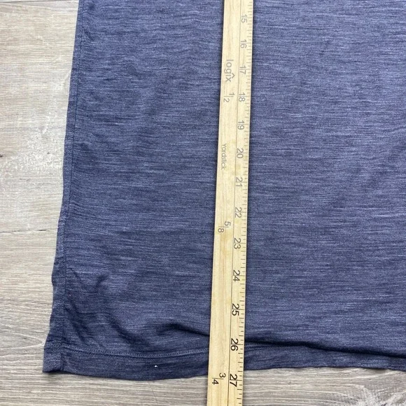 Icebreaker Shirt Cool-Lite Mens Large Purple Merino Wool Blend Short Sleeve Tee - Picture 9 of 10